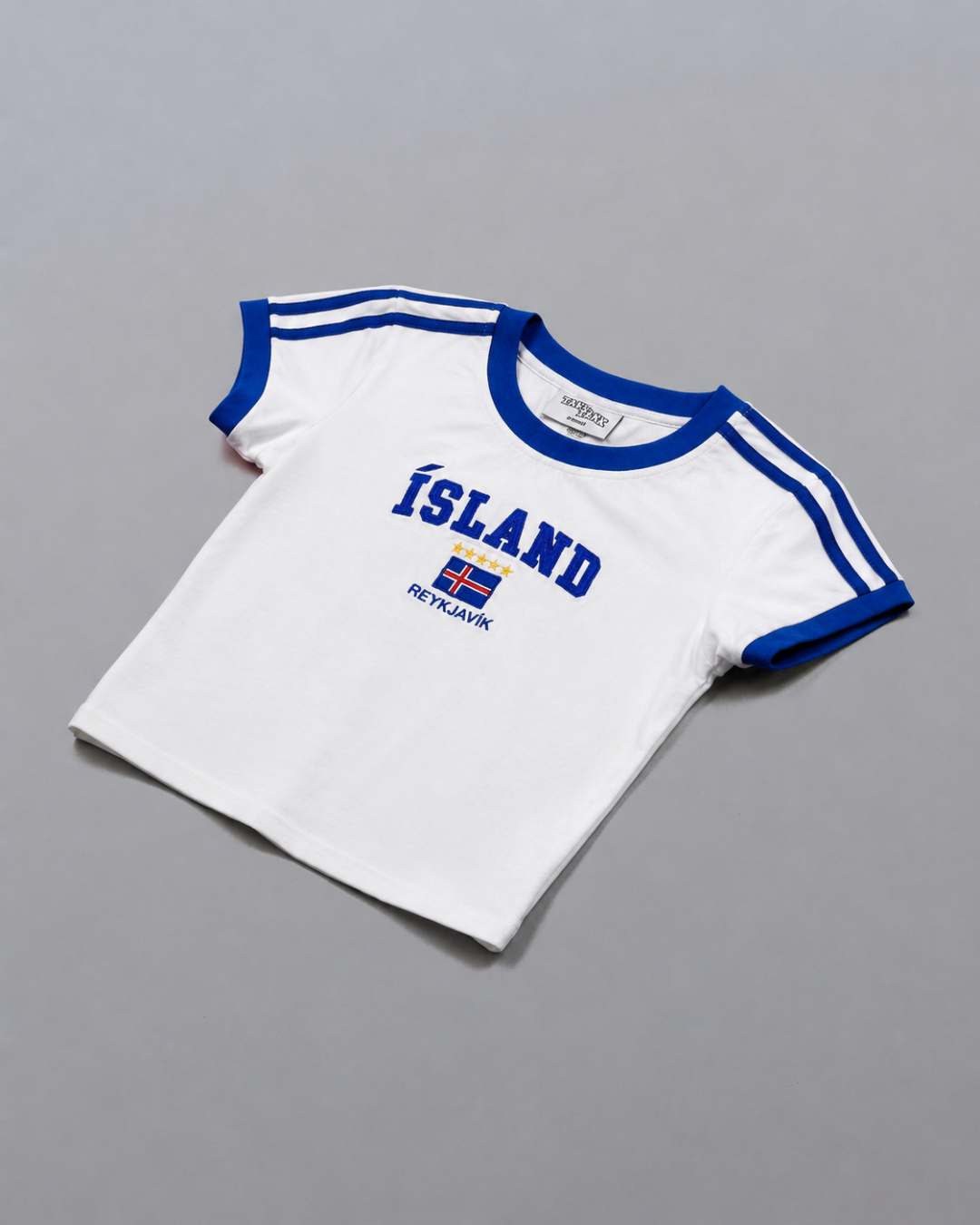 ÍSLAND CROP TOP WHITE