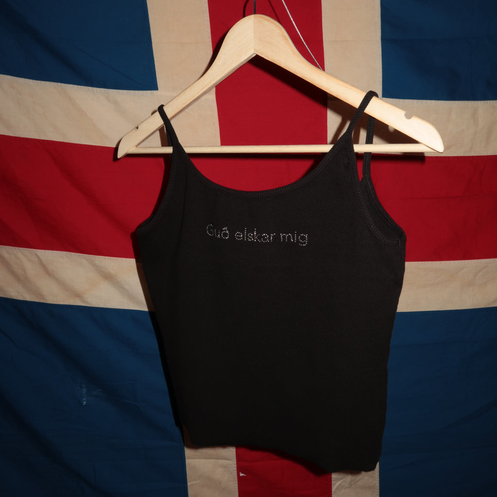 Guð Elskar Mig Cropped Camisole Top