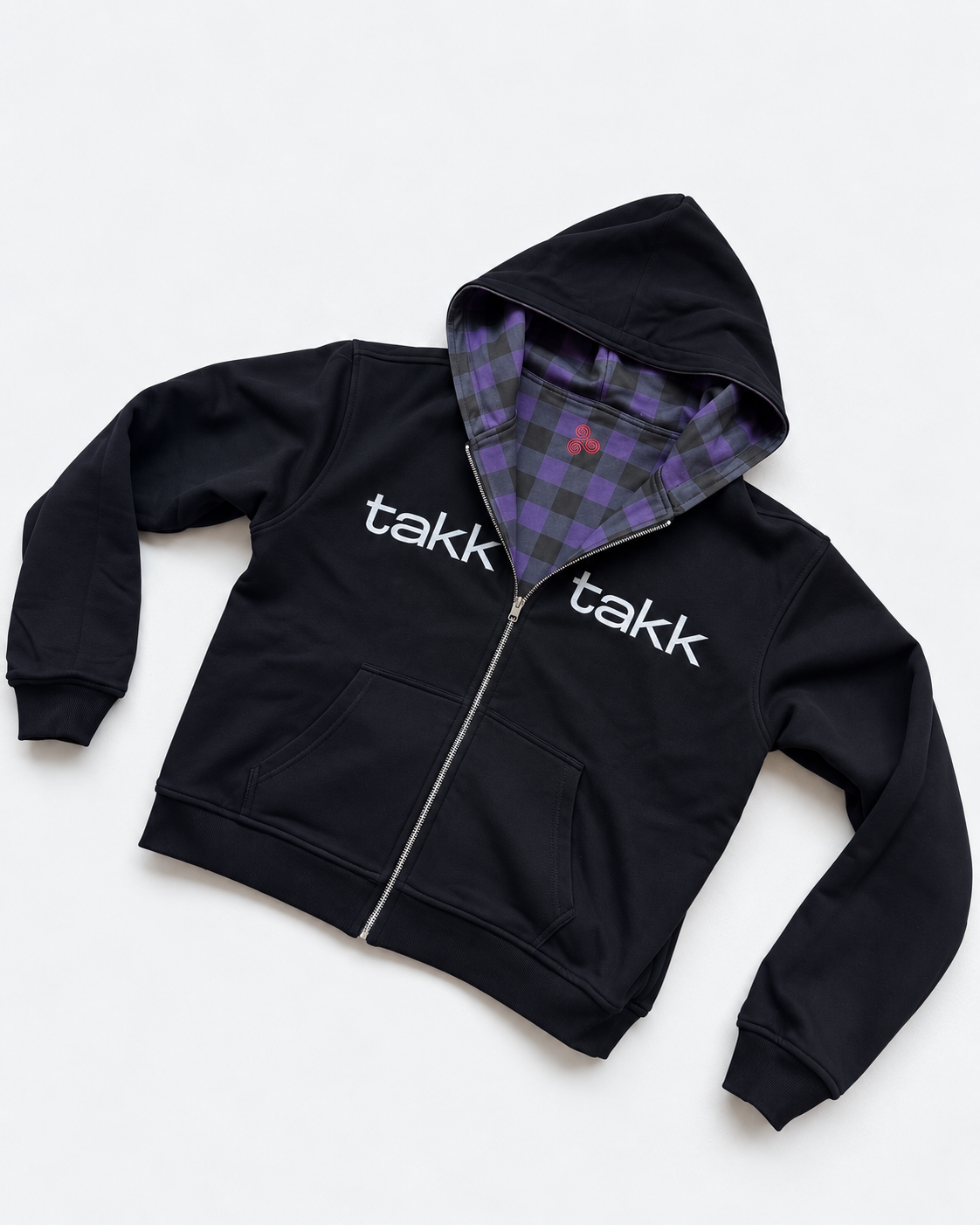 REVERSIBLE PURPLE HOODIE