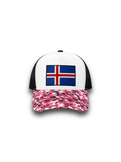 Bleik Camo Derhúfa