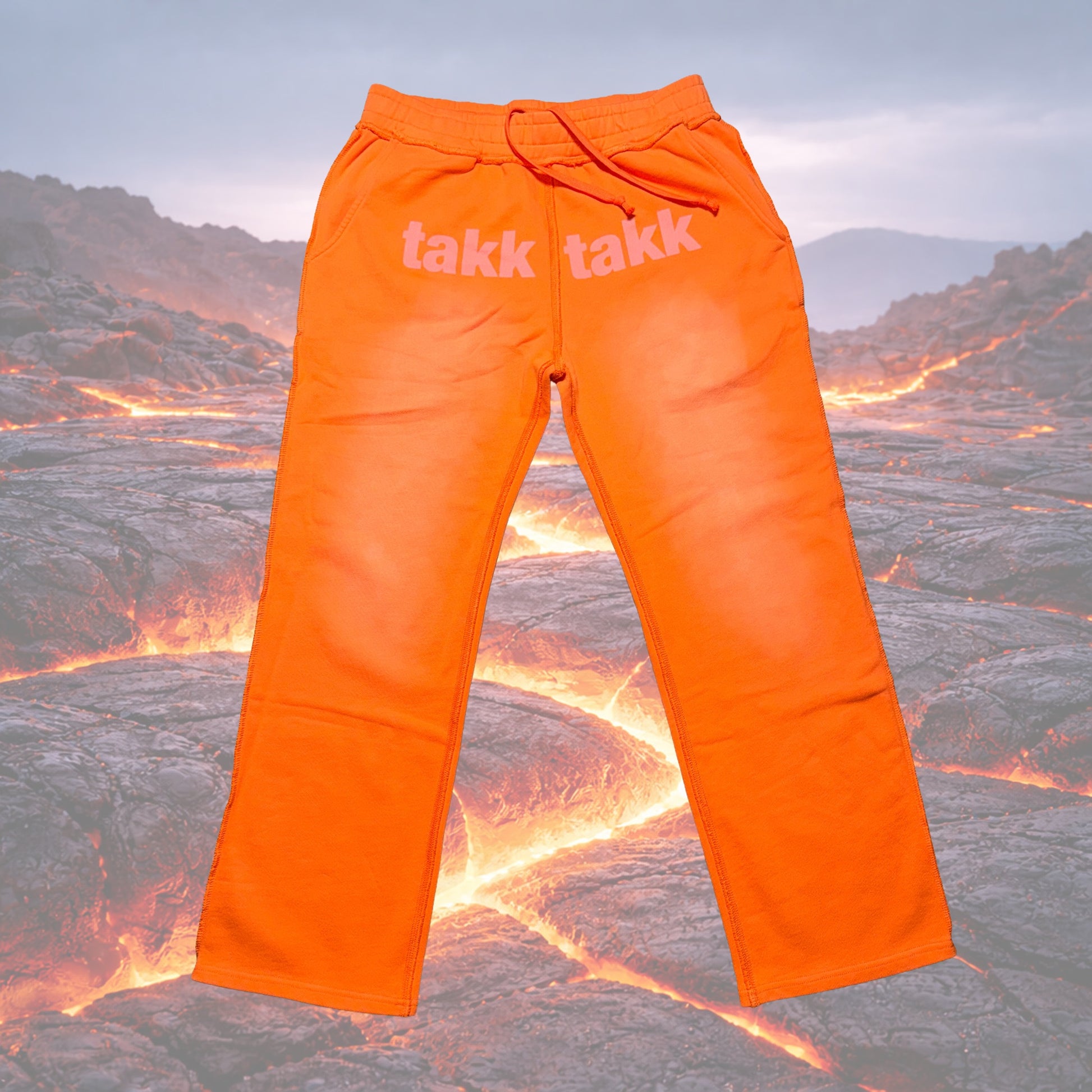 Orange Lava pants
