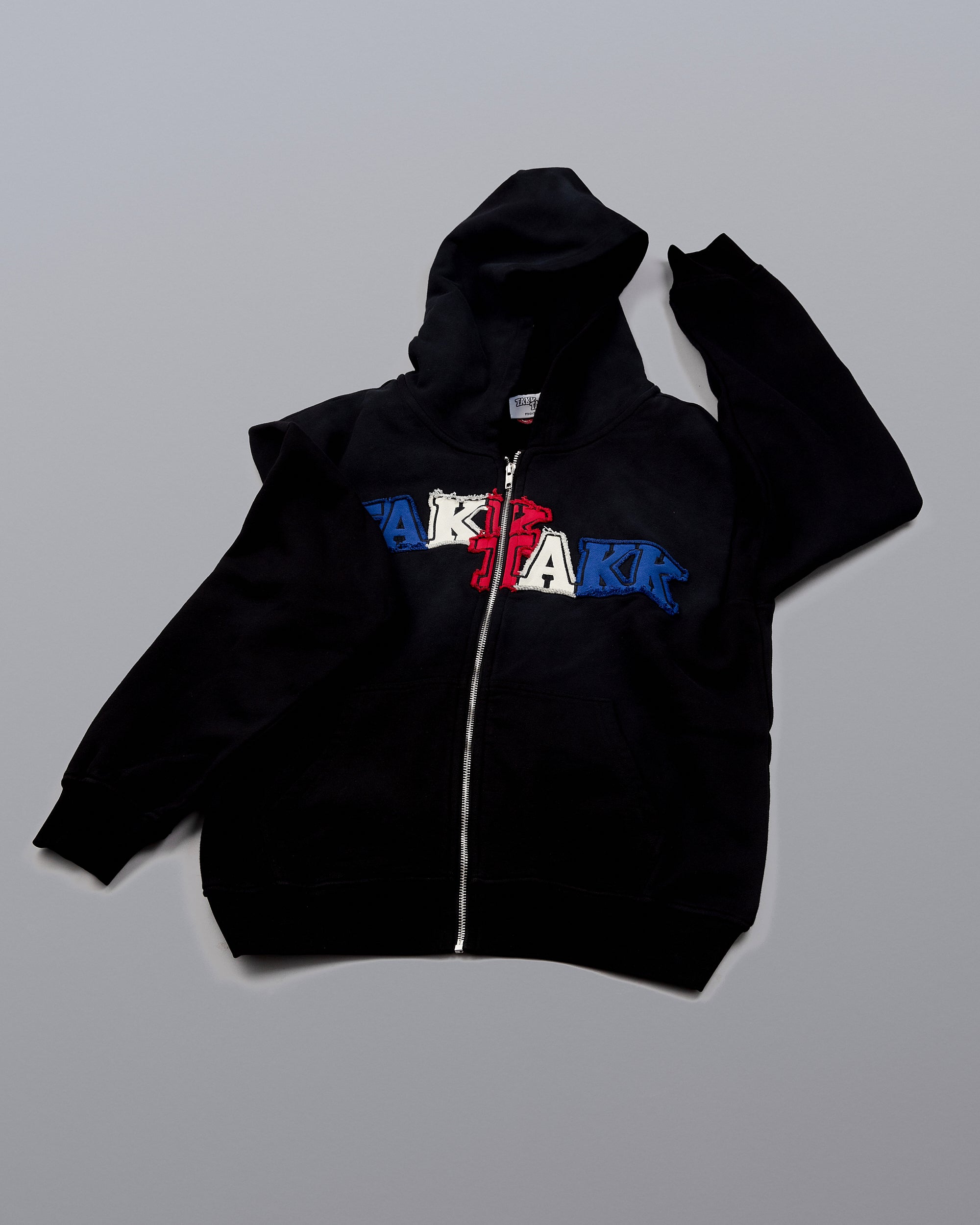 BLACK TAKK ZIP HOODIE